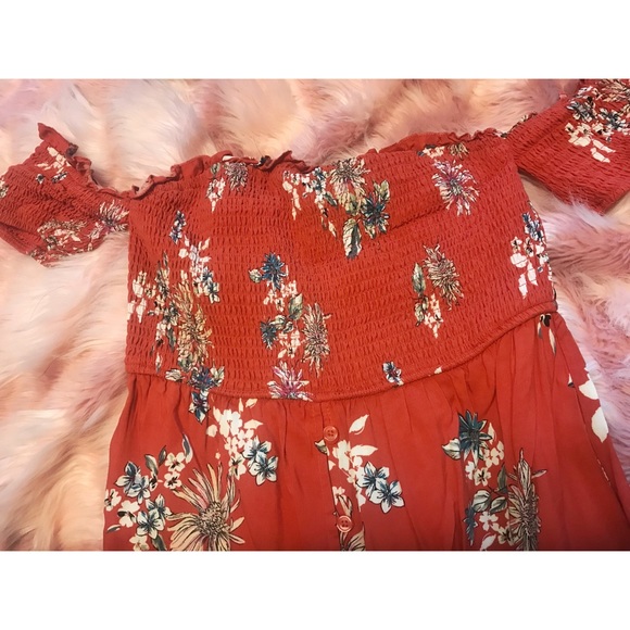 Xhilaration orange/red Maxi Dress - Picture 2 of 2